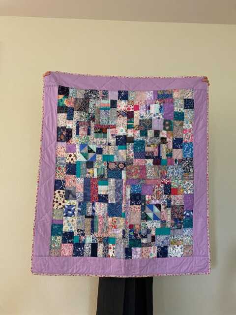 Handmade Baby Quilt Liberty London Tana Lawn Blanket - Patchwork Gender Neutral - image 1