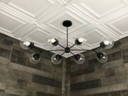 Rollo Modern 8 Light 6In Globe Sputnik Mid Century Industrial Chandelier - thumbnail 1