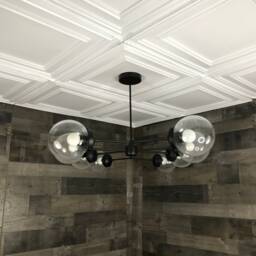 Rollo Modern 8 Light 6In Globe Sputnik Mid Century Industrial Chandelier - thumbnail 3