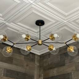 Rollo Modern 8 Light 6In Globe Sputnik Mid Century Industrial Chandelier - thumbnail 4
