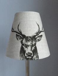 Country Stag Candle Clip Lampshades - thumbnail 1