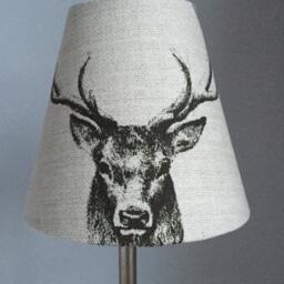 Country Stag Candle Clip Lampshades - thumbnail 3