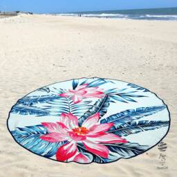 Large Round Beach Towel Circle Rounded Towels 150cm - 59 - thumbnail 2