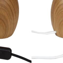 Hand Turned Oak Table Lamp/Wooden Lamp - thumbnail 4