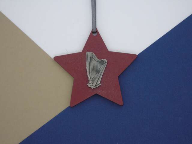 Harp Christmas Decoration - Ornament Music Gift Lover Charm - image 1