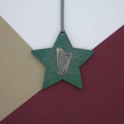Harp Christmas Decoration - Ornament Music Gift Lover Charm - thumbnail 3