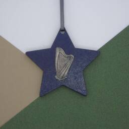 Harp Christmas Decoration - Ornament Music Gift Lover Charm - thumbnail 2