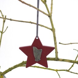 Harp Christmas Decoration - Ornament Music Gift Lover Charm - thumbnail 4