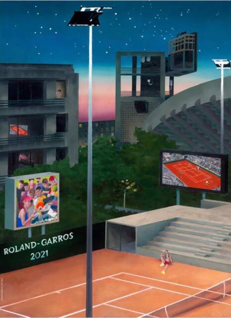 Jean Claracq, Original Official Roland Garros 2021 Poster