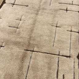 Moroccan Rug 350x450 cm - Beni Ourain Handmade Bohemian Decor Handmade Wool Berber Rug- Rugs For Living Room - thumbnail 2