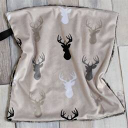 Brown Deer Lovey - Mini Baby Blanket Security Gift Minky Soft Buck - thumbnail 3