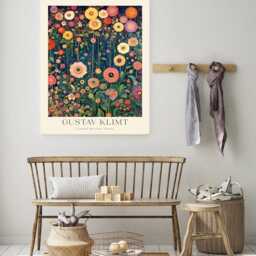Gustav Klimt Print, Farm Garden Poster, Flowers, Floral Wall Decor, Gift Idea, Art Decor - thumbnail 2
