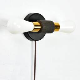 Custom Wood Wall Sconce - Finishes Two Light Fixture Horizontal Or Vertical Modern Lighting Design Plug Hardwired - thumbnail 3