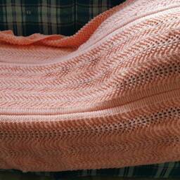 Peach Throw/Baby Blanket - thumbnail 2