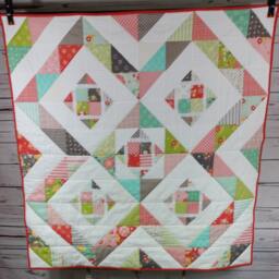 Minky Baby Girl Quilt Modern Blanket Handmade Shower Gift Nursery Play Mat Flower Mill By Moda - thumbnail 4