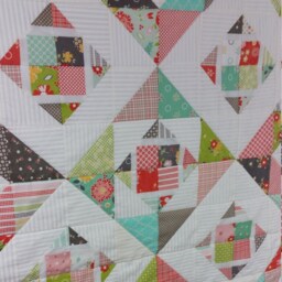 Minky Baby Girl Quilt Modern Blanket Handmade Shower Gift Nursery Play Mat Flower Mill By Moda - thumbnail 3