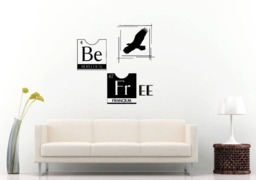 Be Free Puzzle Peaces Bird Flying Nature Wall Sticker Decal Vinyl Mural Decor Art L2350 - thumbnail 1