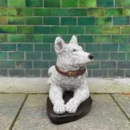 Outdoor German Shepherd Figurine Large Dog Sculpture Guardian Statue Concrete Animal Decoration Memorial Art Lover Gift - thumbnail 2