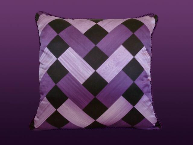 Palazzo Pillow - Purple/Black - image 1