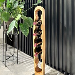 Wine Rack Bottle Holder Handmade Furniture & Decor Anniversary Gift - thumbnail 2