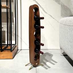 Wine Rack Bottle Holder Handmade Furniture & Decor Anniversary Gift - thumbnail 3