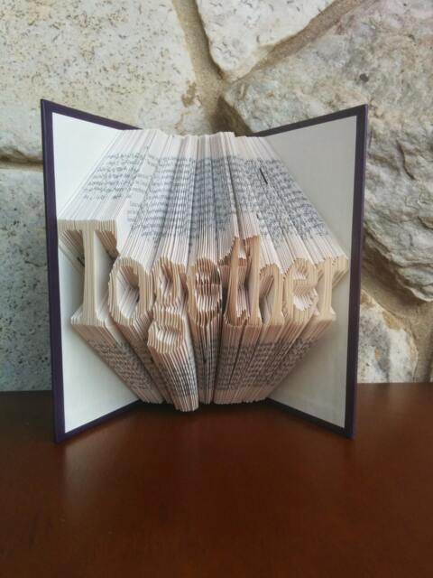 Together - Folded Book Art Fully Customizable, Forever - image 1