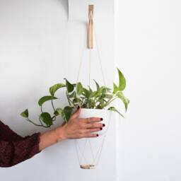 Wall Hanging Plant Holder, Hanger, Wooden Hook For Plants, Hook - thumbnail 2