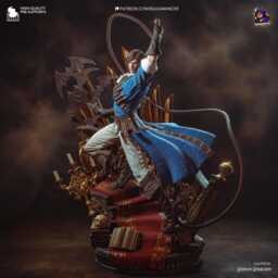 Richter Belmont - Castlevania 3D Printed Figure 18 Scale - thumbnail 2