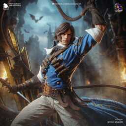 Richter Belmont - Castlevania 3D Printed Figure 18 Scale - thumbnail 1