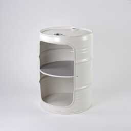 Bedside Table From Oil Barrel - Handmade Hamburg Industrial Furniture Side New Colors - thumbnail 2