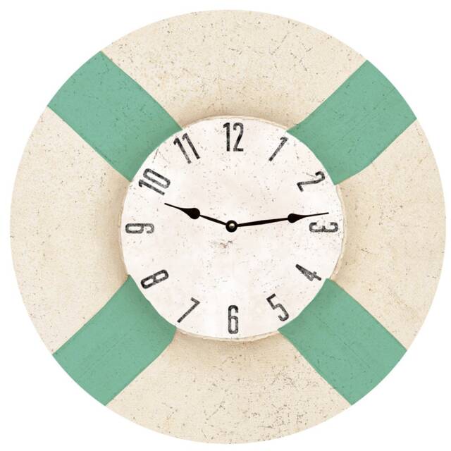 Beach Clock - Nautical Themed Life Preserver Clock - image 1