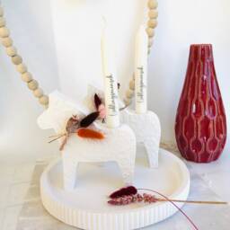 Candle Holder Stick Candle, Candle Dala Horse, Dala, Skandi, Decoration Skandi Style - thumbnail 2