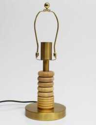Handmade Wooden Table Lamp Base, Home Decor Light - thumbnail 4