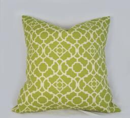 Lovely Lattice Green - Decorative Pillow Cushion Covers Accent Throw Indoor Outdoor - thumbnail 1