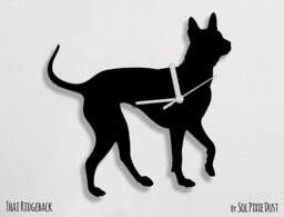 Thai Ridgeback Dog - Wall Clock Silhouette - thumbnail 1