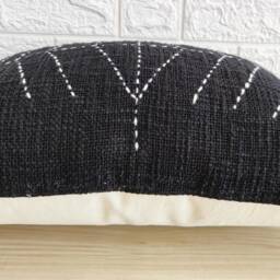 100% Natural Raw Cotton Hand Dyed Fabric Stitches Kantha Pillow Cover Indian Handmade Decorative Throw - thumbnail 2