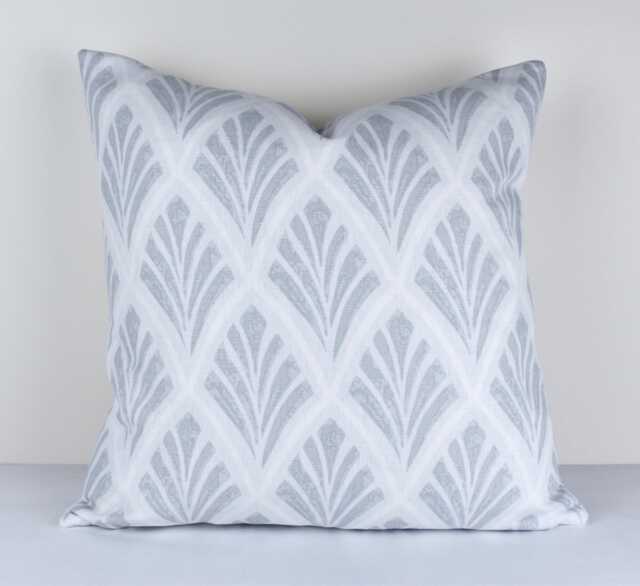 Laura Ashley Florin Silver Cushion Handmade Art Deco Style - image 1