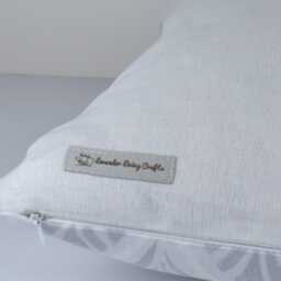 Laura Ashley Florin Silver Cushion Handmade Art Deco Style - thumbnail 3