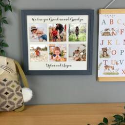 Personalized Grandchildren Photo Collage Frame, Grandparent Christmas Gift - thumbnail 2