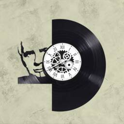 Michel Sardou Theme 33 Rpm Vinyl Record Clock - thumbnail 1