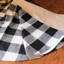 Large Buffalo Plaid Christmas Tree Skirt, 50 - thumbnail 3