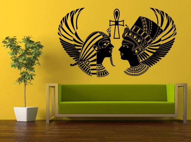 Wall Decal Vinyl Sticker Decals Interior Decor Diy Free Shipping Art Egypt Gods Wings Cross Crest Pharaoh Mythology L509 - image 1