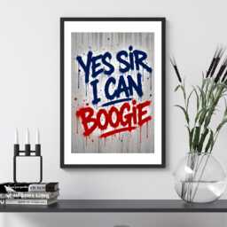 Yes Sir I Can Boogie - Graffiti - Scotland Football Print Poster Scottish Gift Bespoke World Cup A5 A4 A3 Framed Or Unframed - thumbnail 3