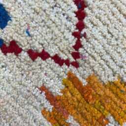 Handmade Moroccan Wool Runner Rug Abstract Berber Hallway Rug - thumbnail 4