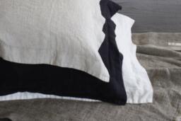 Oxford Style Pure Linen Pillowcase , Softened & Stonewashed Made By Mooshop.66