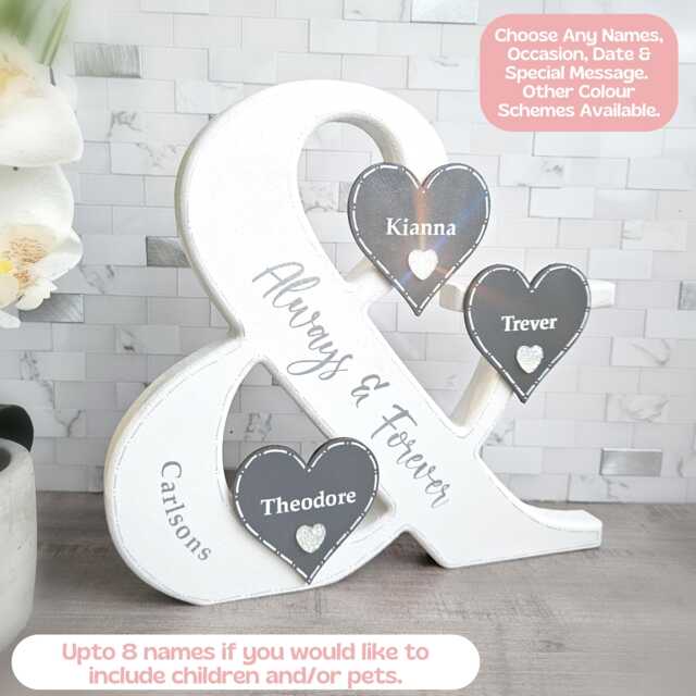 Our Family Sign, Established Plaque, Name 30Th Birthday Gift Daughter, New Baby Gift, Mummy Mum - image 1
