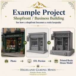 Custom House Model From Photo - Personalised 3D Printed Resin Home Keepsake Housewarming Gift - thumbnail 4