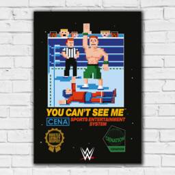 Wwe Print - John Cena 8-Bit Pixel Poster Wrestling Wall Art - thumbnail 2