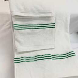 White Hotel Collection Embroidery Line Cotton Bath Towels - Set Of 1 600 Gsm - thumbnail 3