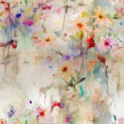 Floral Abstract Cushion Cover Home Decor Meadow Pillow Watercolour - thumbnail 2